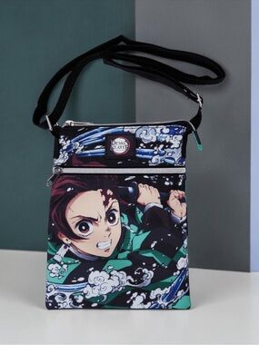 Loungefly Funko TANJIRO KAMADO - DEMON SLAYER CROSSBODY PASSPORT BAG NWT